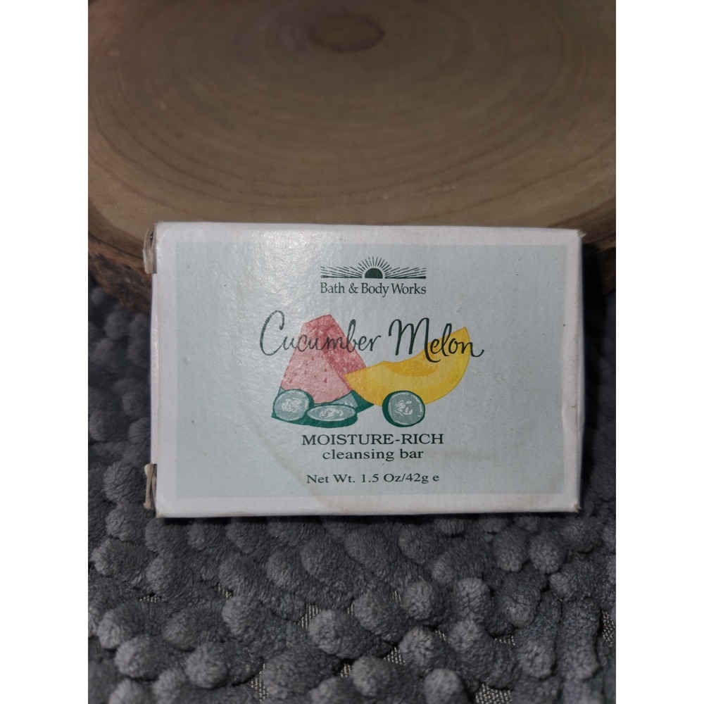 Bath & Body Works Cucumber Melon Moisture Rich Cleansing Bar 1.5 oz NEW